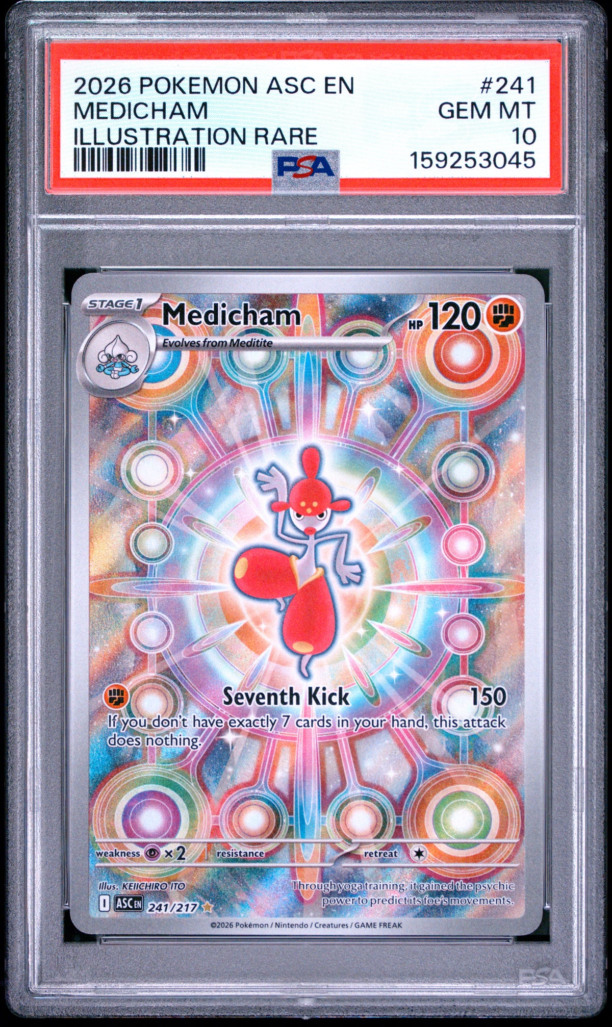 2026 MEDICHAM #241 PSA 10 (front)