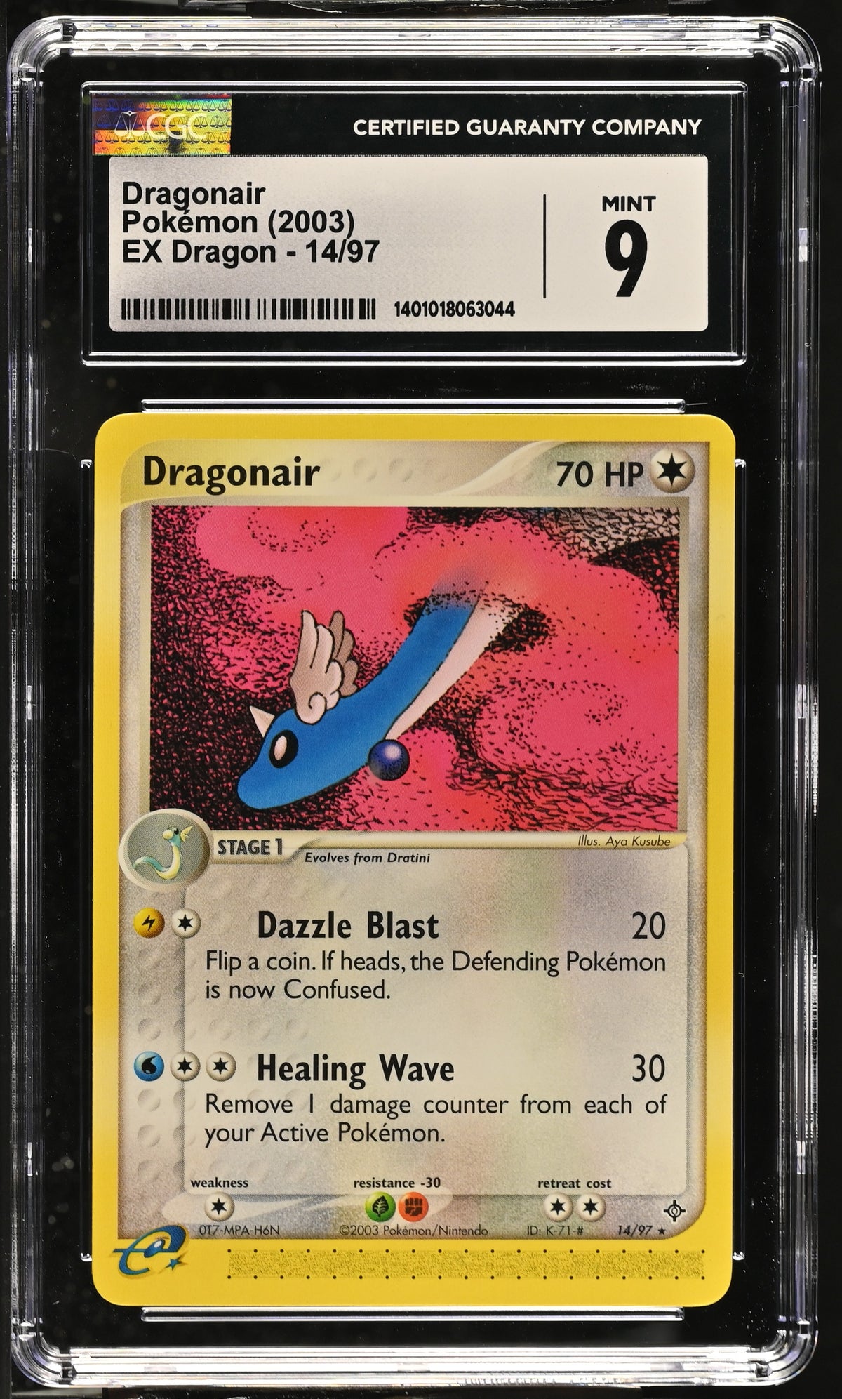 2003 Dragonair #14/97 CGC 9 (front)