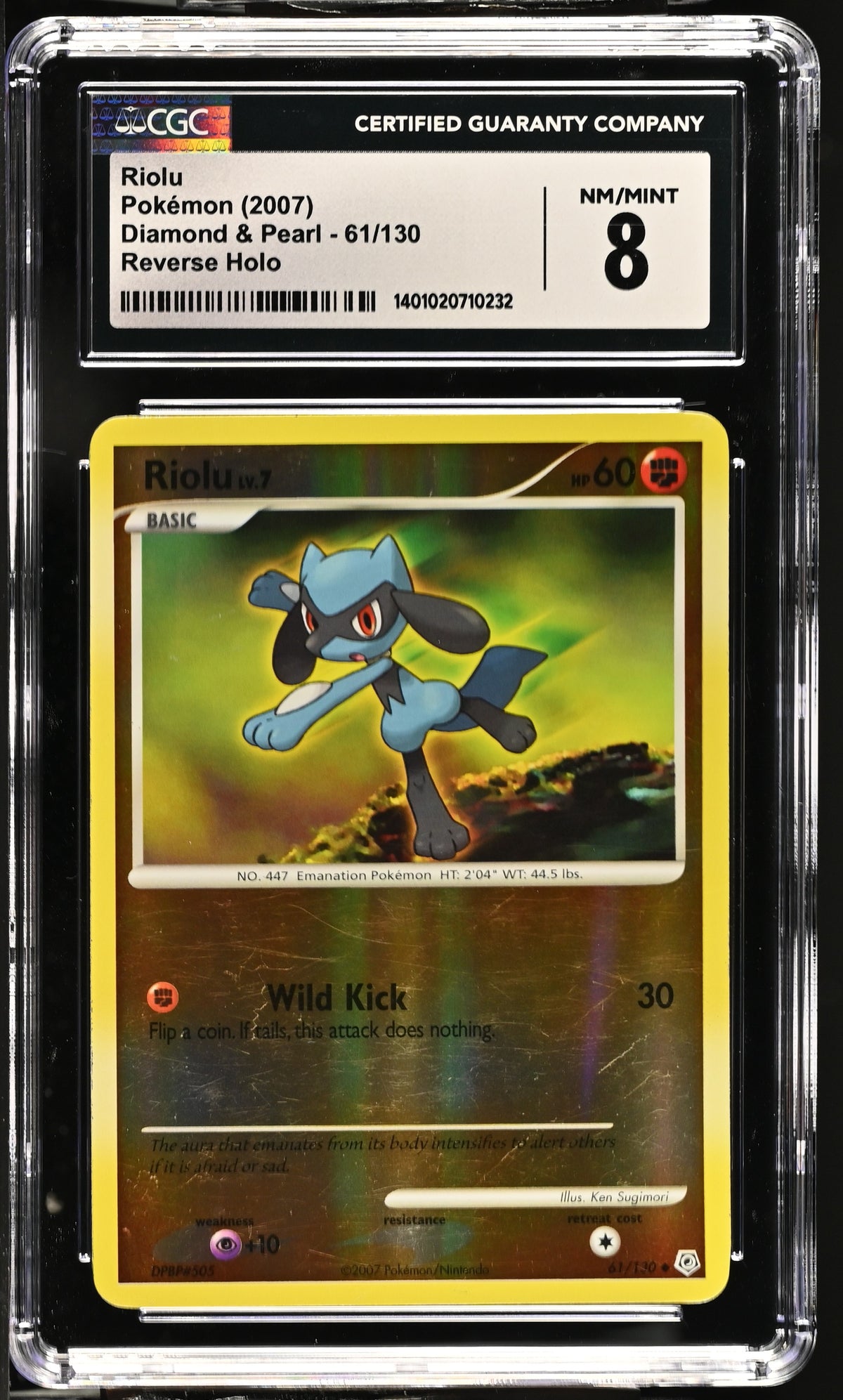 2007 Riolu #61/130 CGC 8 (front)