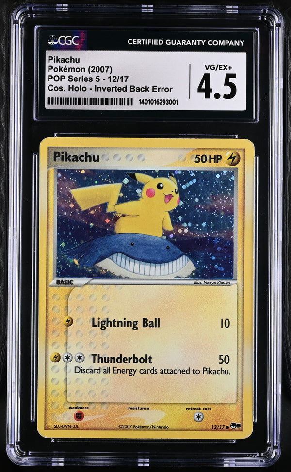 2007 Pikachu #12/17 CGC 4.5 (front)
