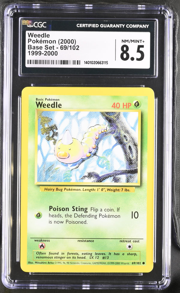 2000 Weedle #69/102 CGC 8.5 (front)