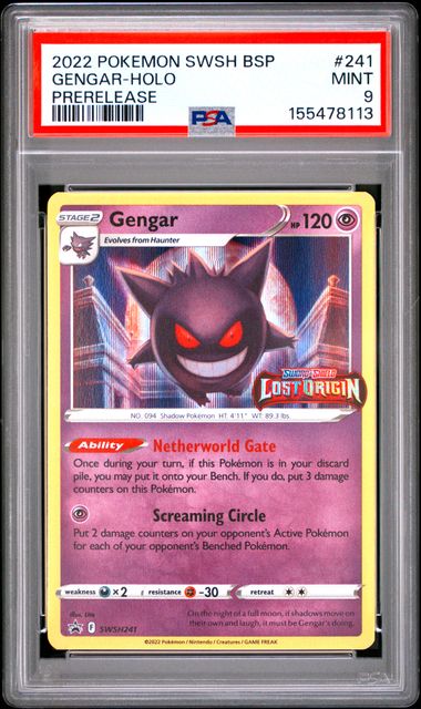 2022 GENGAR-HOLO #241 PSA 9 (front)
