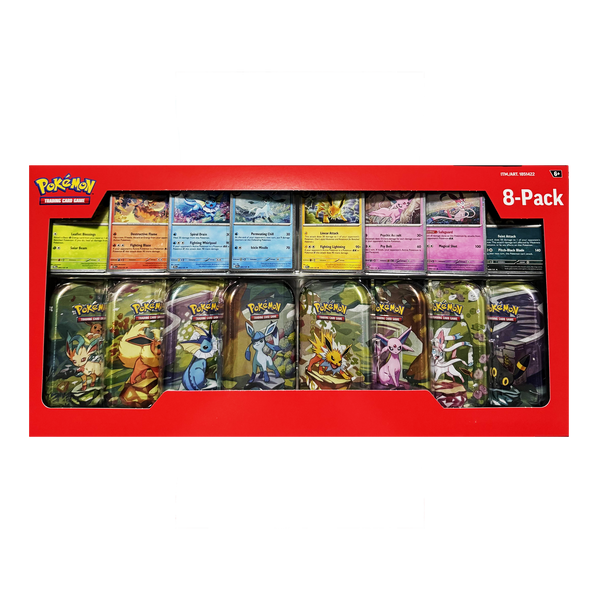 Prismatic Evolutions Costco Mini Tin Bundle – Evolve Card Shop