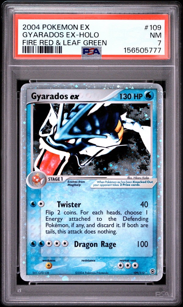 2004 GYARADOS EX-HOLO #109 PSA 7 (front)
