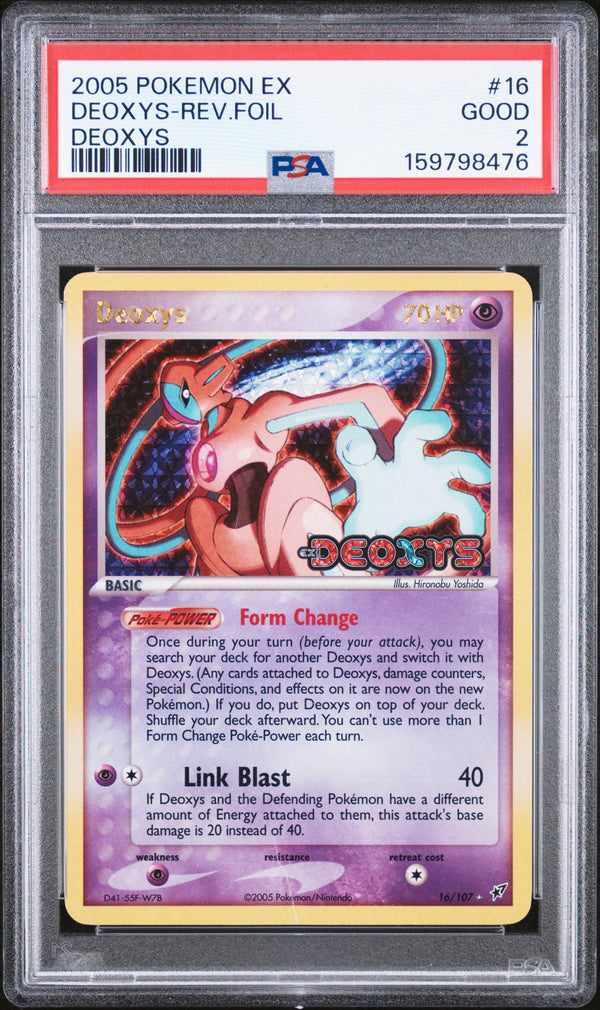2005 DEOXYS-REV.FOIL #16 PSA 2 (front)