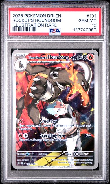 2025 ROCKET'S HOUNDOOM #191 PSA 10 (front)