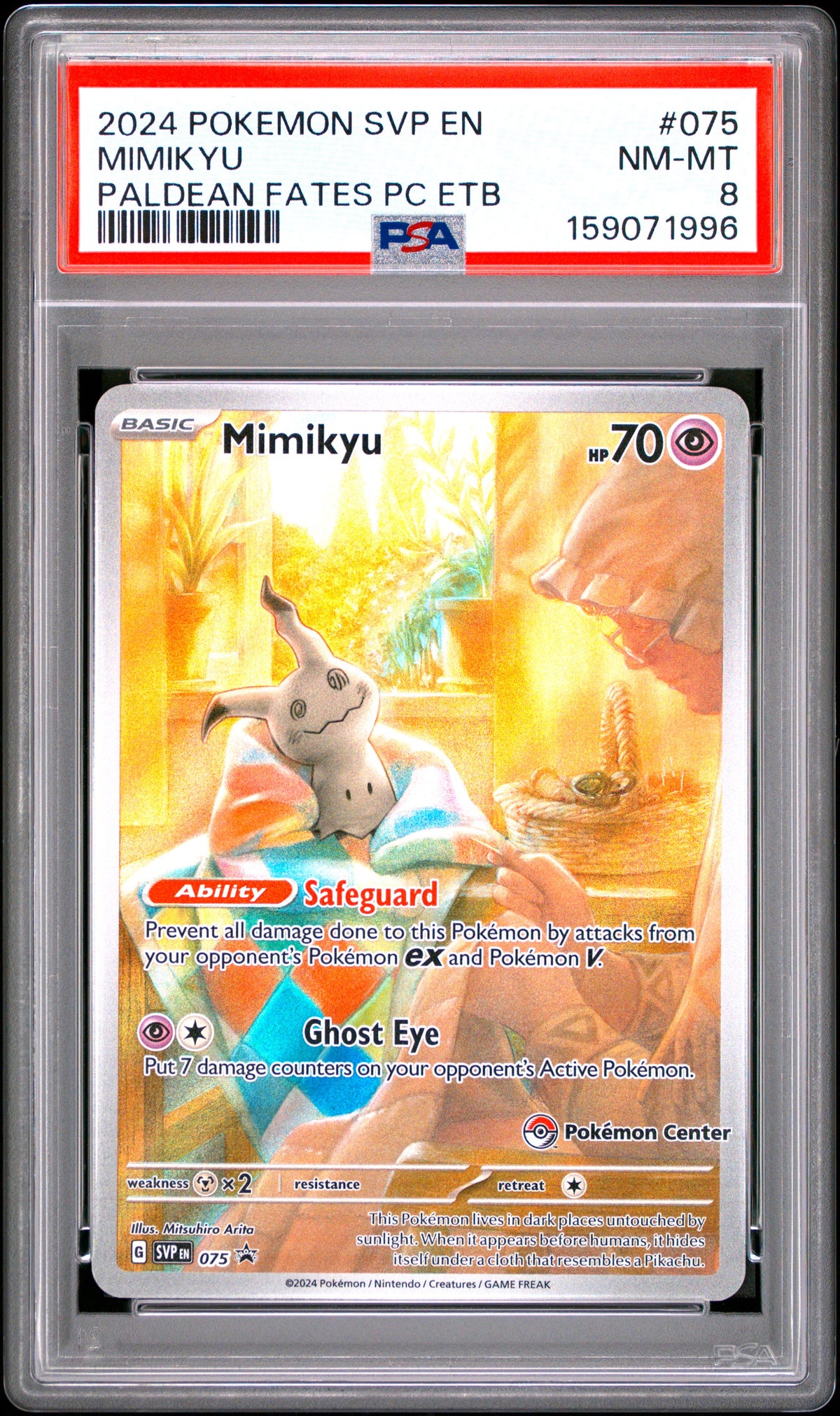 2024 MIMIKYU #075 PSA 8 (front)