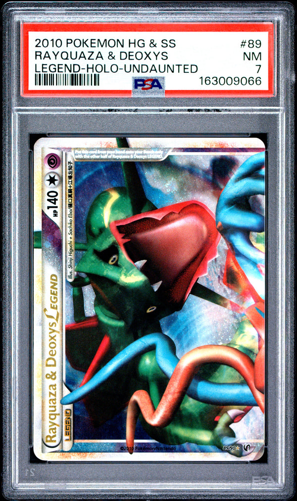 2010 RAYQUAZA & DEOXYS #89 PSA 7 (front)