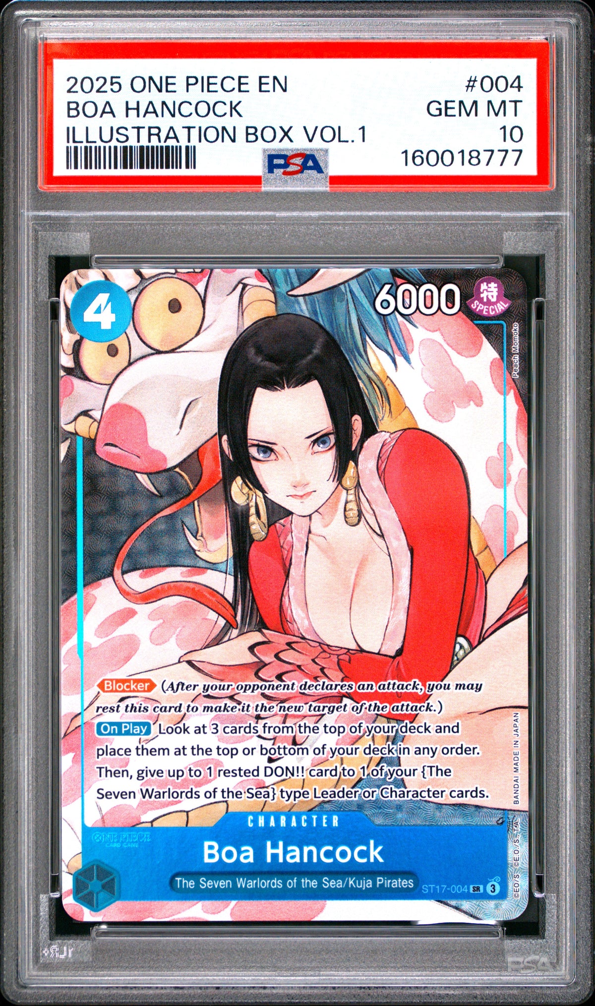 2025 BOA HANCOCK #004 PSA 10 (front)