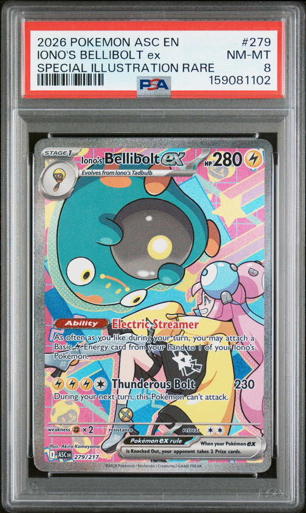 2026 IONO'S BELLIBOLT ex #279 PSA 8 (front)