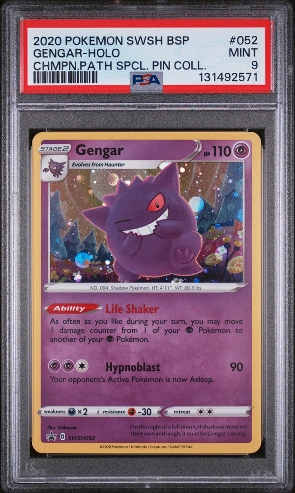 2020 GENGAR-HOLO #052 PSA 9 (front)