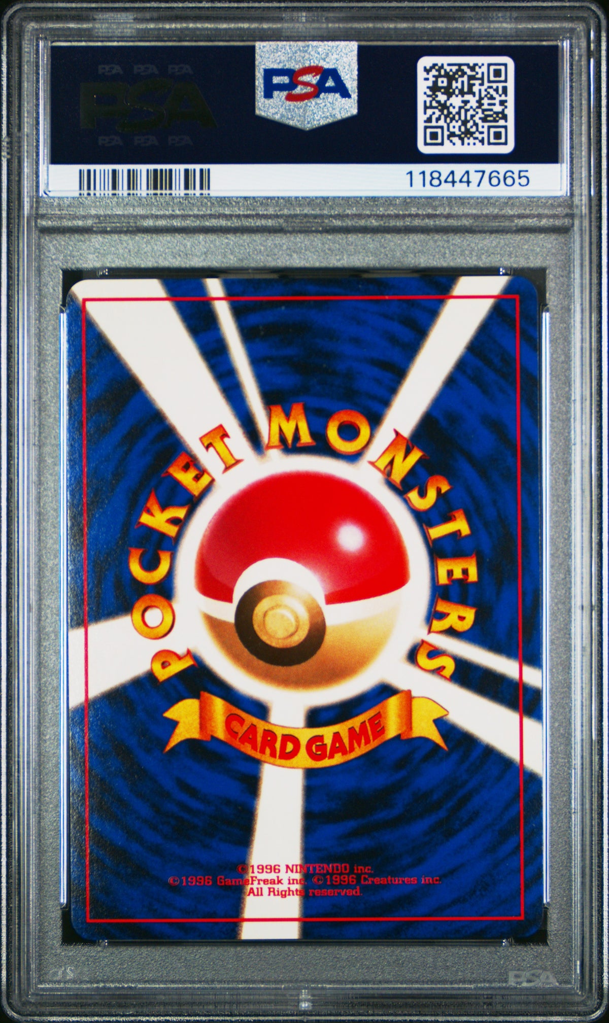 1998 MISTY'S GYARADOS #130 PSA 10 (back)
