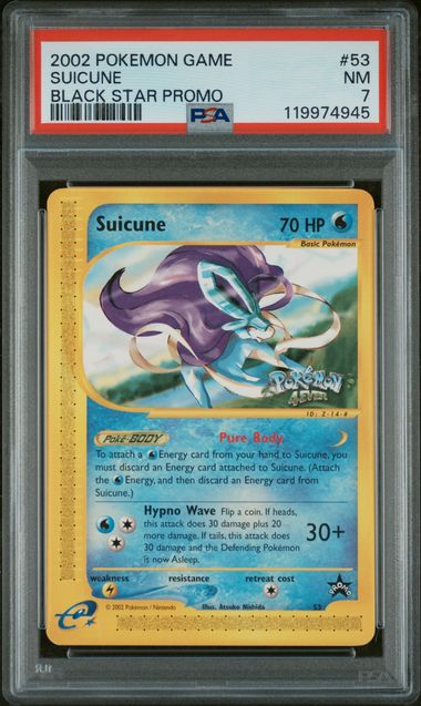 2002 SUICUNE #53 PSA 7 (front)