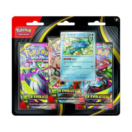 Mega Evolution 3 Pack Blister – Evolve Card Shop