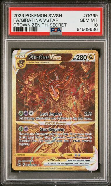 2023 FA/GIRATINA VSTAR #GG69 PSA 10 (front)