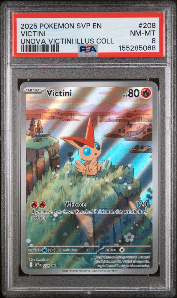 2025 VICTINI #208 PSA 8 (front)
