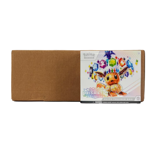 Prismatic Evolutions Elite Trainer Box Case – Evolve Card Shop
