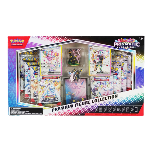 price pokémon cards prismatic evolutions Prismatic Evolutions Premium Figure Collection Box – Evolve Card Shop