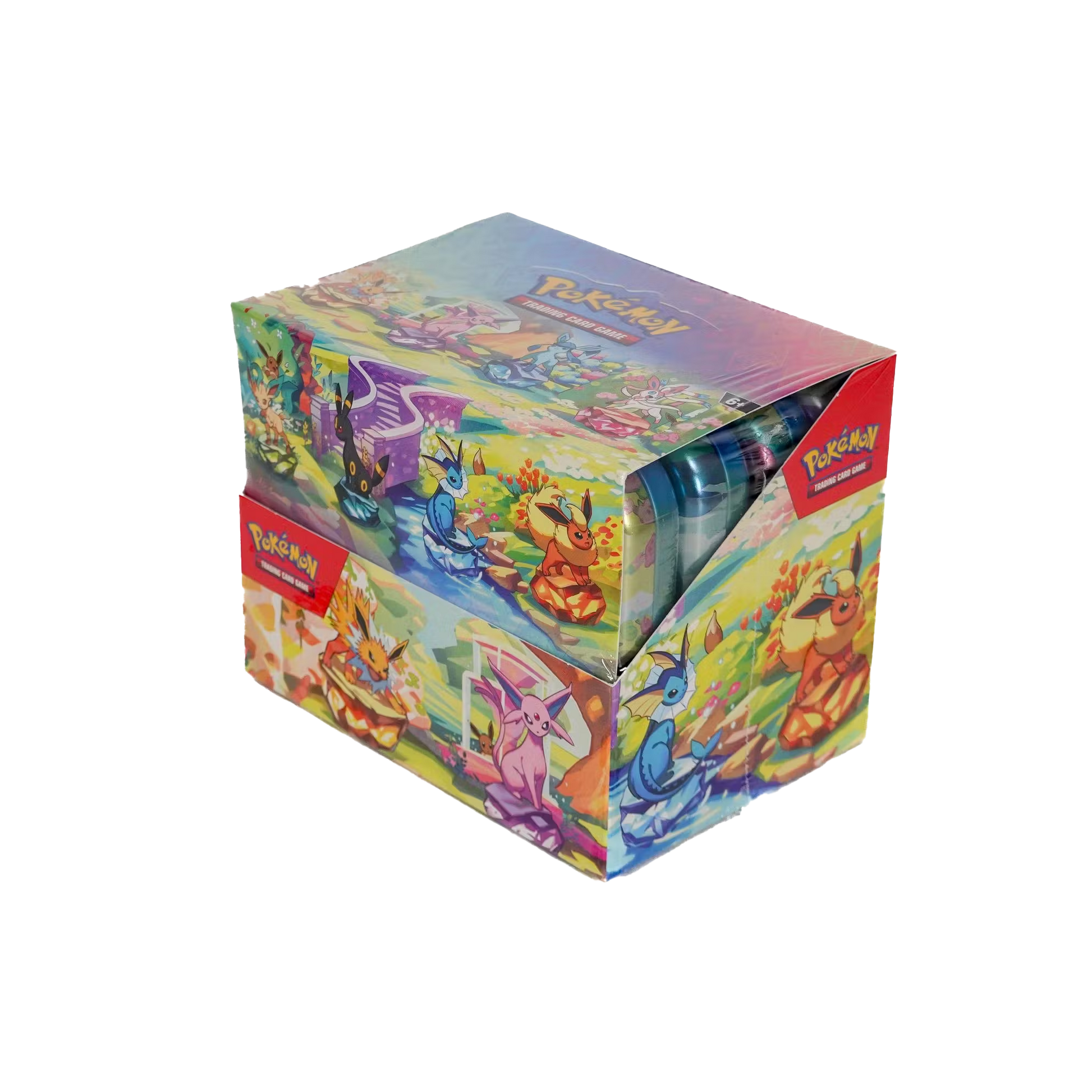 Prismatic Evolutions Mini Tin Display
