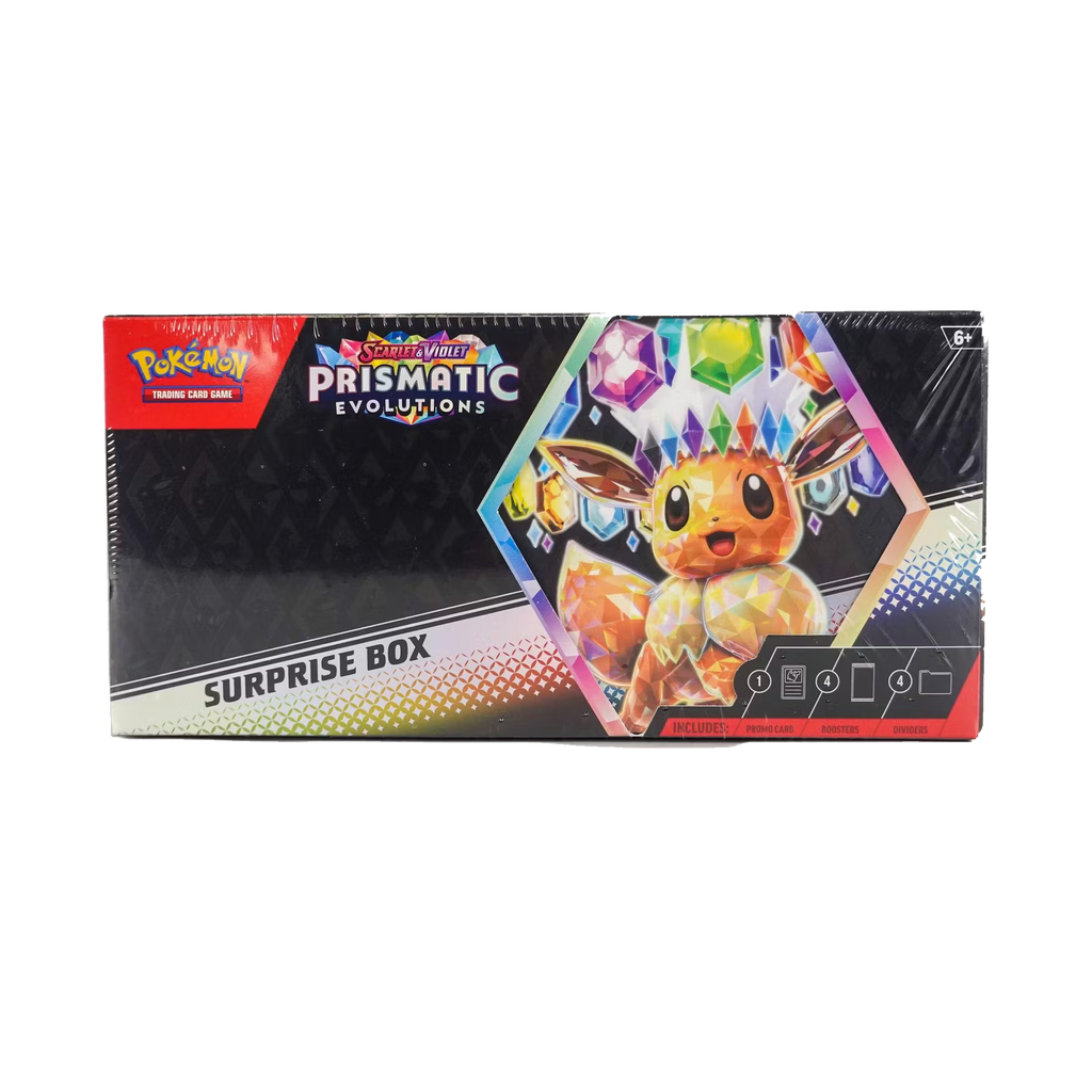 Prismatic Evolutions Surprise Box – Evolve Card Shop Prismatic Evolutions Surprise Box – Evolve Card Shop