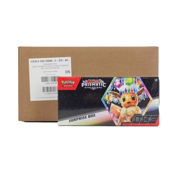 Prismatic Evolutions Surprise 6-Box Case