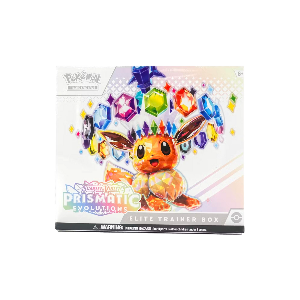 Prismatic Evolutions Elite Trainer Box – Evolve Card Shop Prismatic Evolutions Elite Trainer Box – Evolve Card Shop
