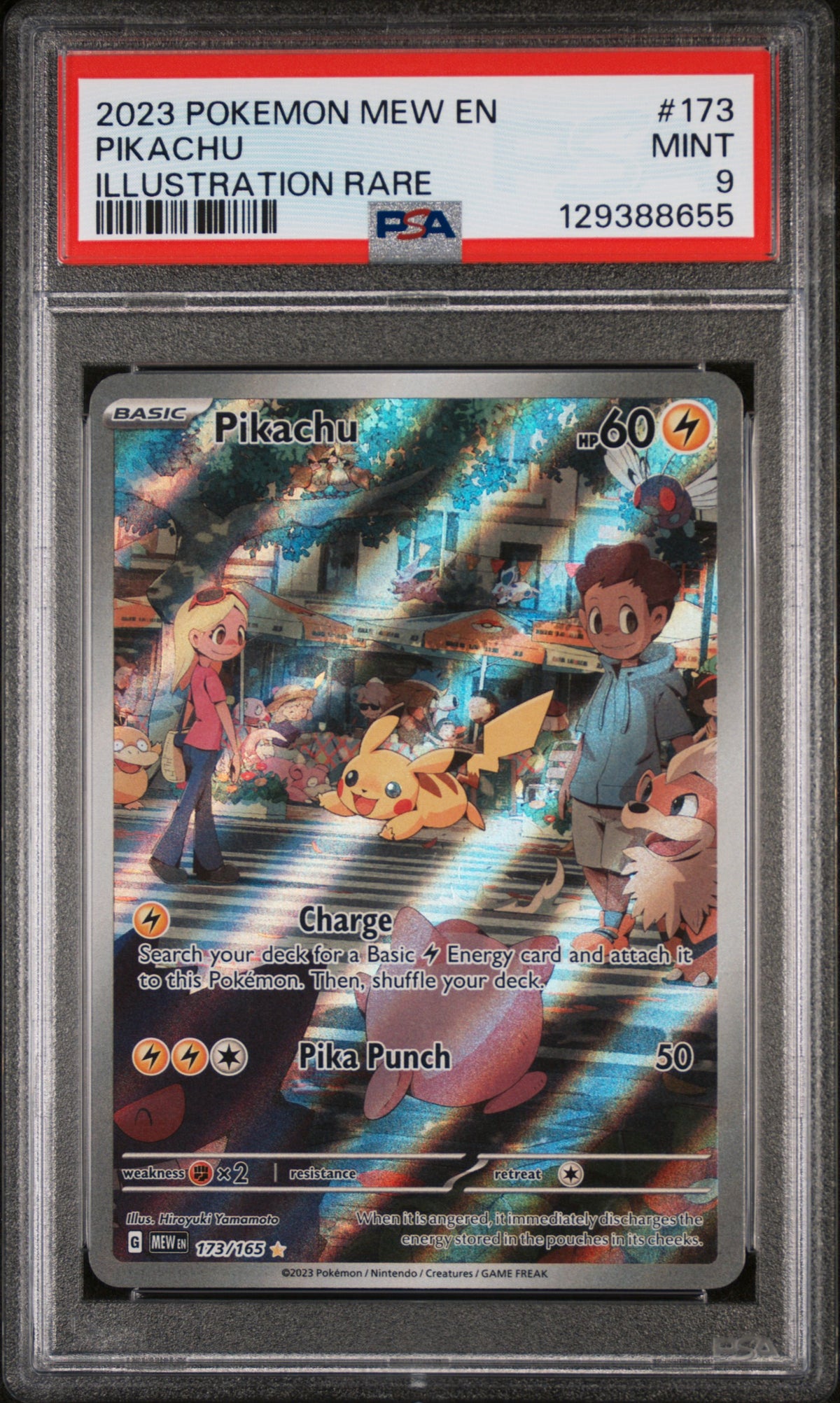 2023 PIKACHU #173 PSA 9 (front)