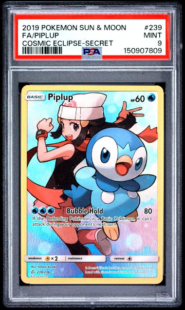 2019 FA/PIPLUP #239 PSA 9 (front)