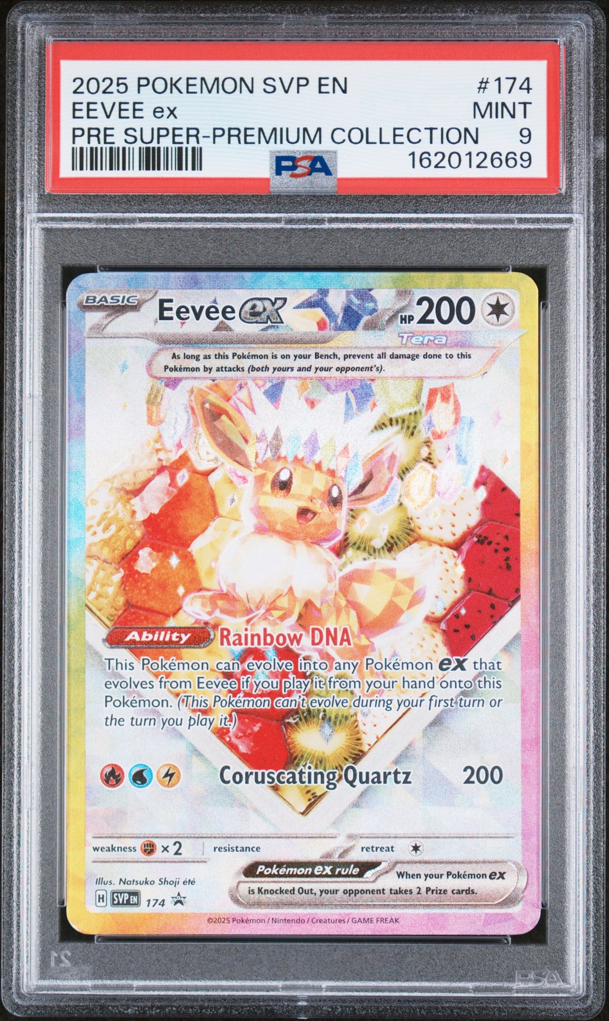 2025 EEVEE ex #174 PSA 9 (front)