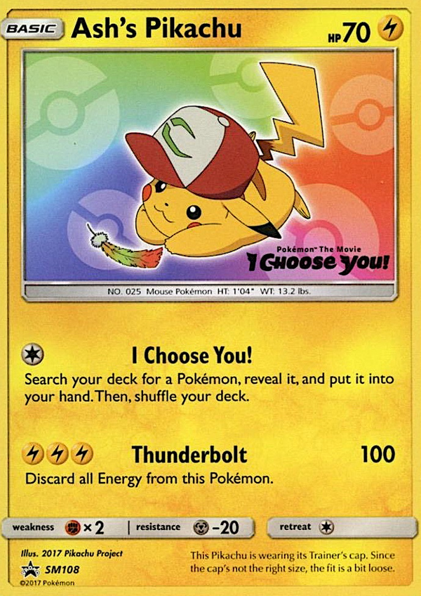 2017 ASH'S PIKACHU #SM114 PSA 9 (stock image — not the actual card)