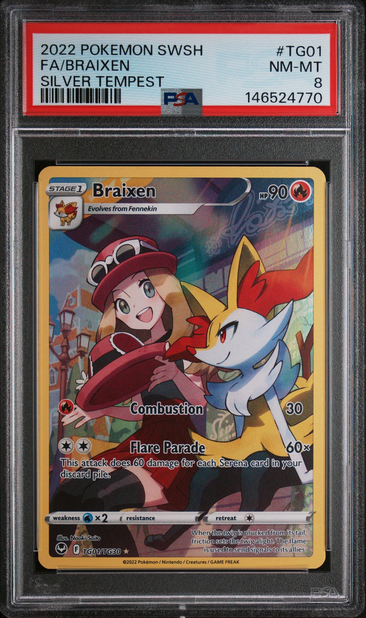 2022 FA/BRAIXEN #TG01 PSA 8 (front)
