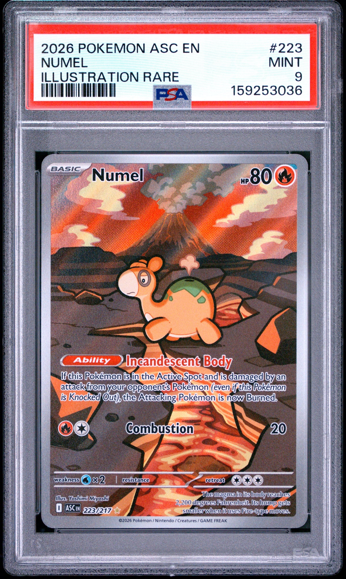 2026 NUMEL #223 PSA 9 (front)