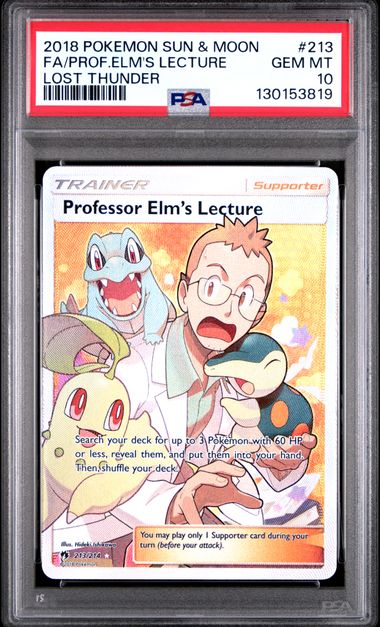 2018 FA/PROF.ELM'S LECTURE #213 PSA 10 (front)