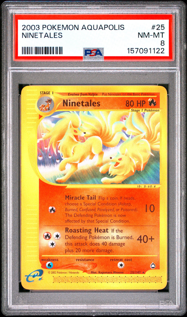 2003 NINETALES #25 PSA 8 (front)