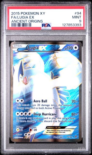 2015 FA/LUGIA EX #94 PSA 9 (front)