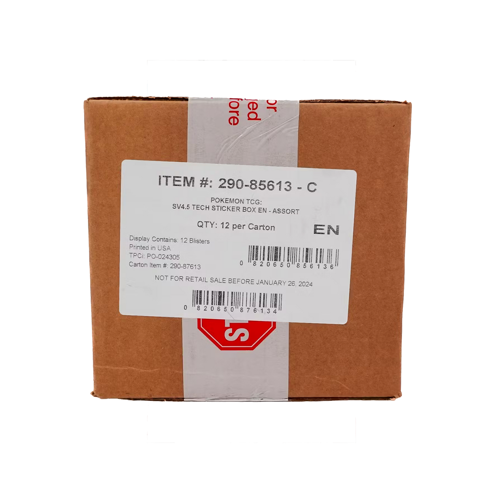 Paldean Fates Tech Sticker Sealed Display