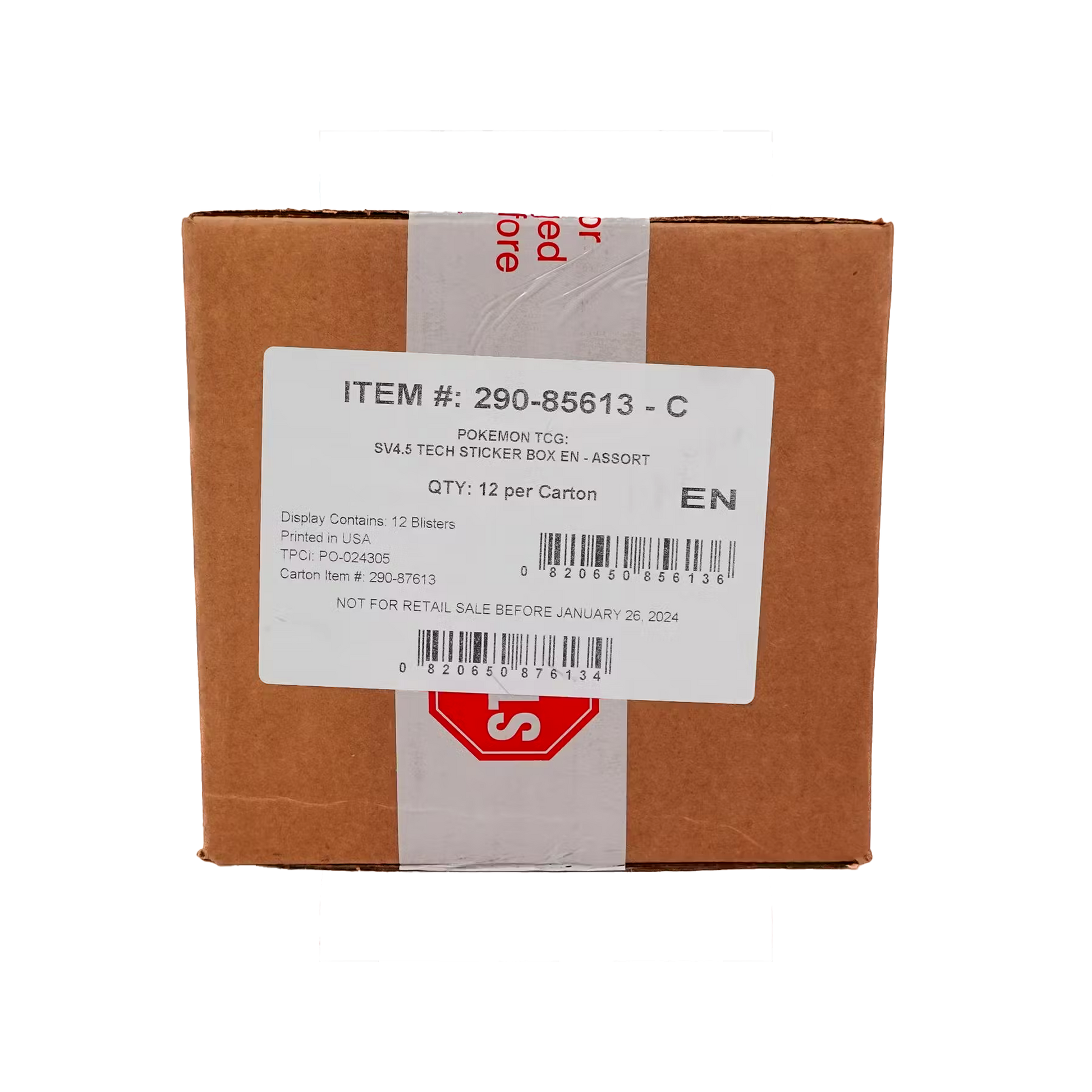 Paldean Fates Tech Sticker Sealed Display