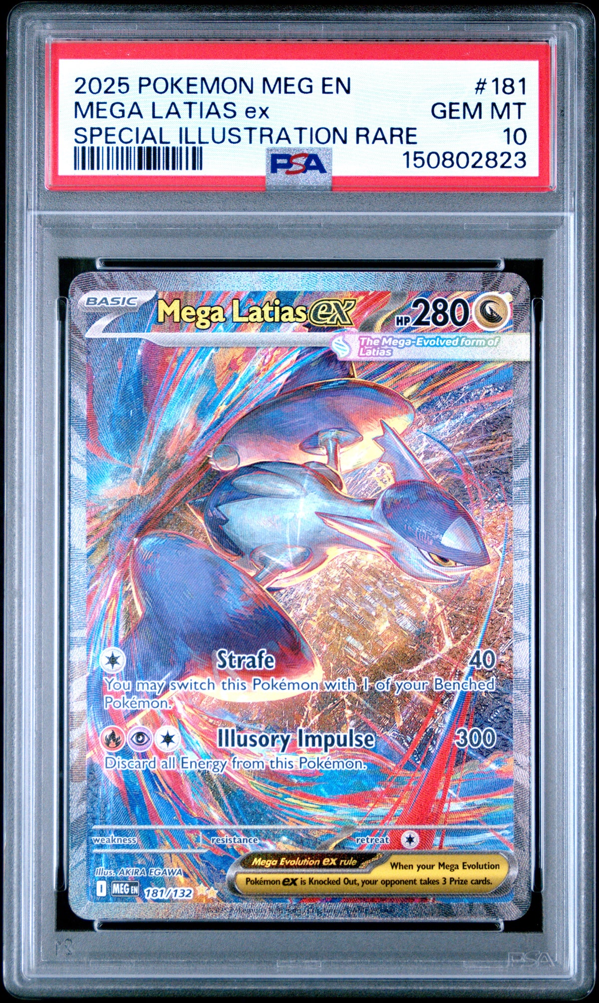 2025 MEGA LATIAS ex #181 PSA 10 (front)