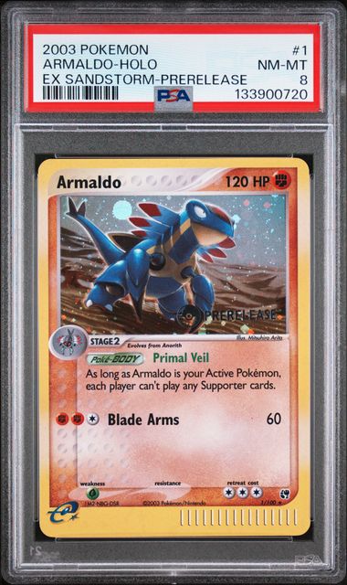 2003 ARMALDO-HOLO #1 PSA 8 (front)