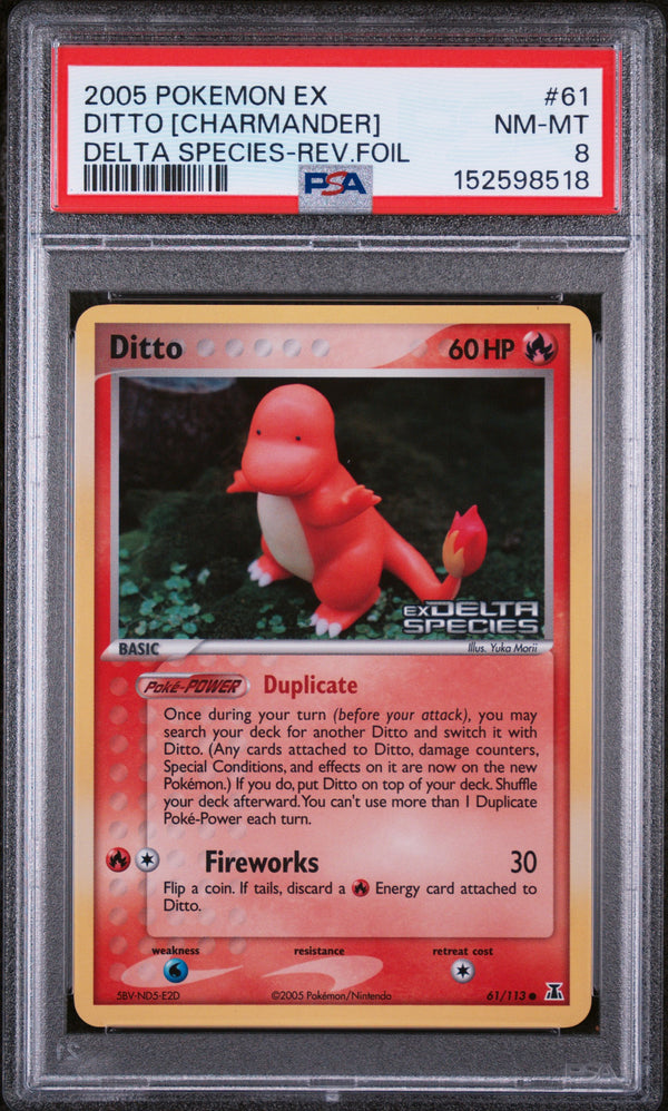2005 DITTO [CHARMANDER] #61 PSA 8 (front)
