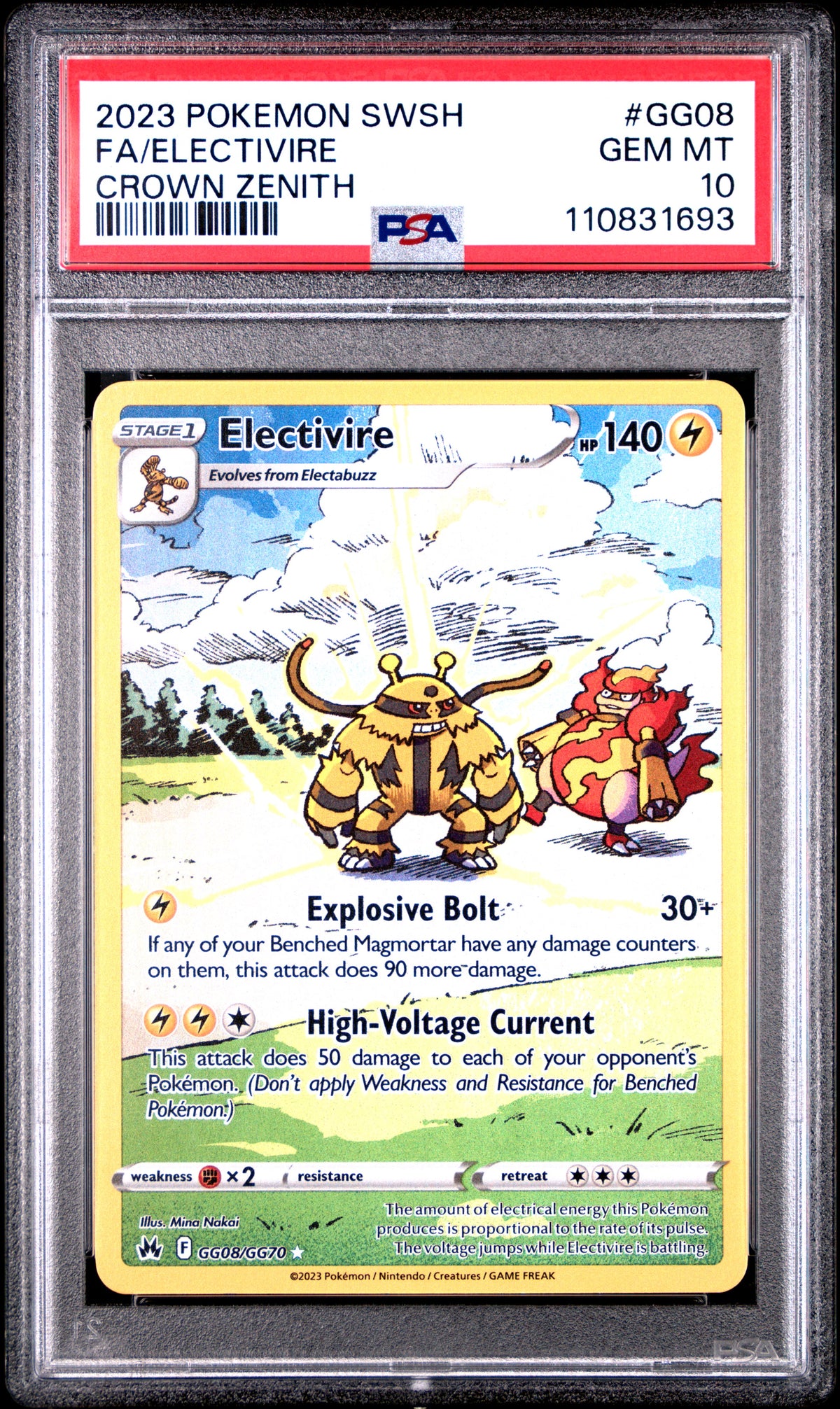 2023 FA/ELECTIVIRE #GG08 PSA 10 (front)