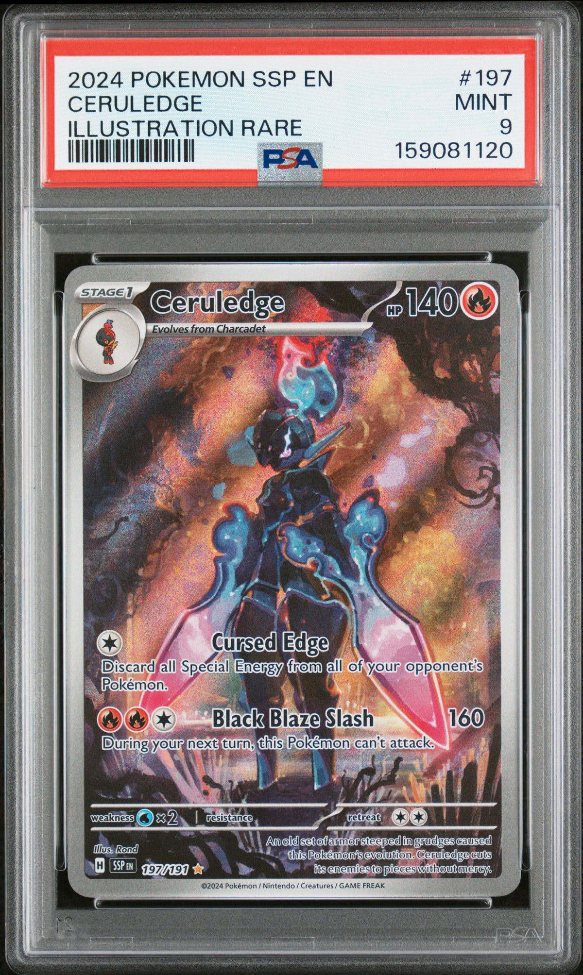 2024 CERULEDGE #197 PSA 9 (front)