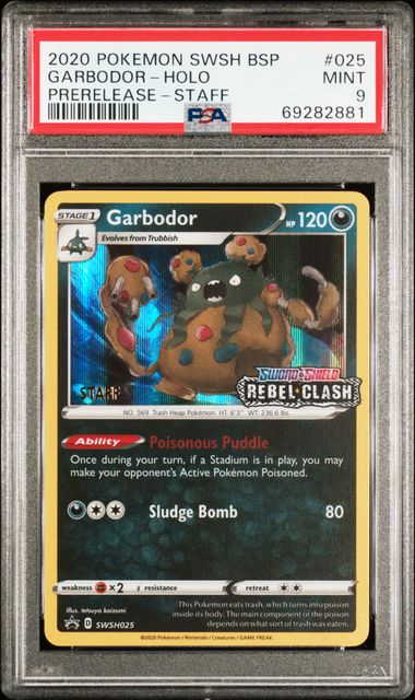 2020 GARBODOR-HOLO #025 PSA 9 (front)