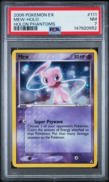 2006 MEW-HOLO #111 PSA 7 (front)