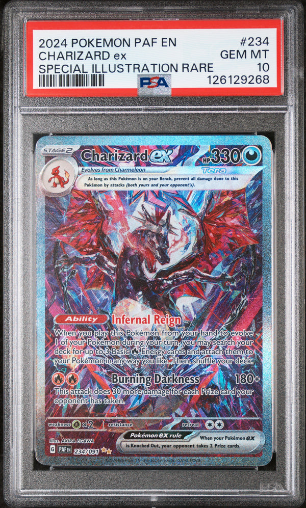 2024 CHARIZARD ex #234 Special Illustration Rare PSA 10 (front)