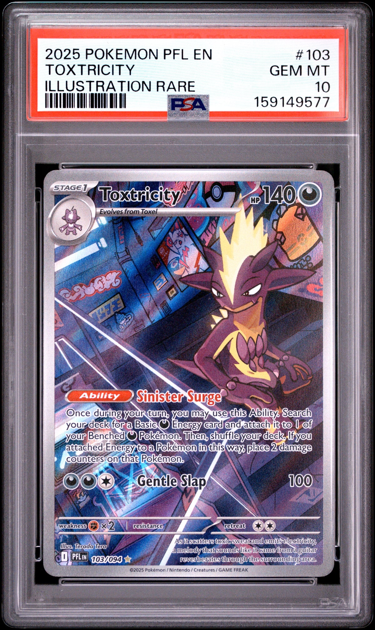 2025 TOXTRICITY #103 PSA 10 (front)