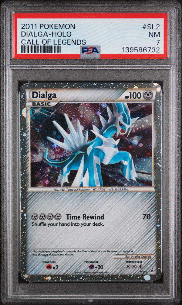 2011 DIALGA-HOLO #SL2 PSA 7 (front)