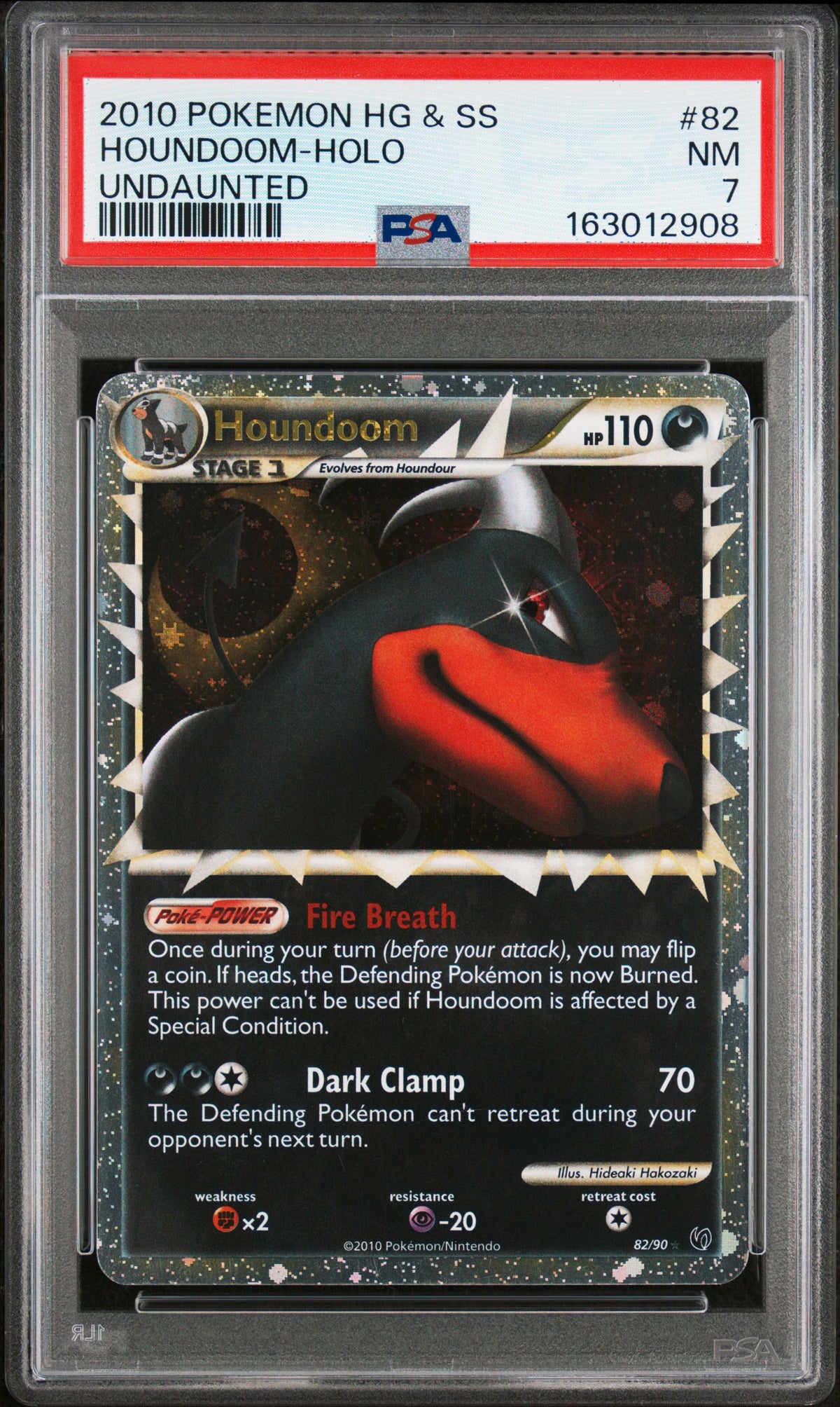 2010 HOUNDOOM-HOLO #82 PSA 7 (front)