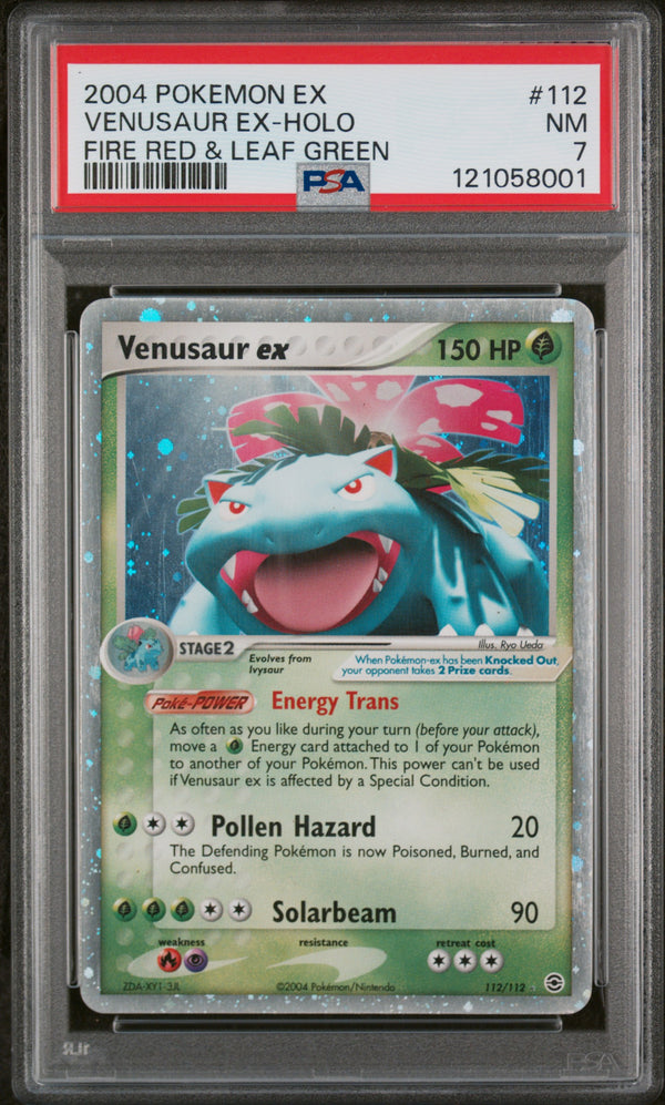 2004 VENUSAUR EX-HOLO #112 PSA 7 (front)