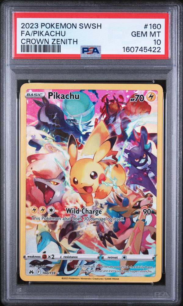 2023 FA/PIKACHU #160 PSA 10 (front)